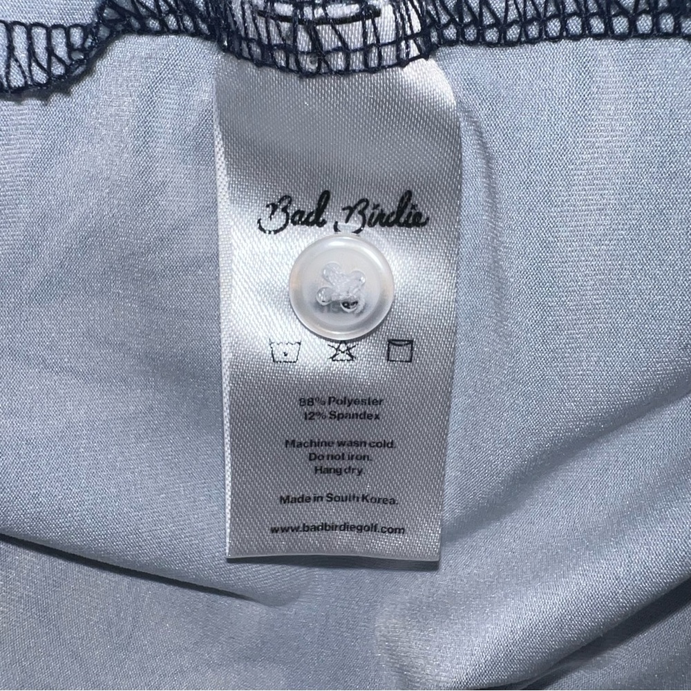 Bad Birdie Men’s Navy Blue Tiger Floral Performance Golf Polo Shirt | XL - Picture 9 of 9